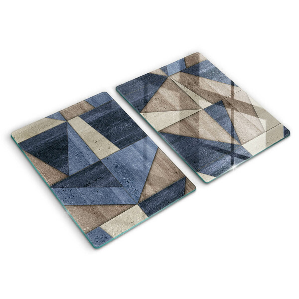Copri piano cottura in vetro Astrazione geometrica