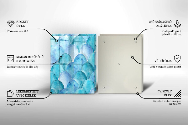Copri piano cottura in vetro Scaglie di acquerello
