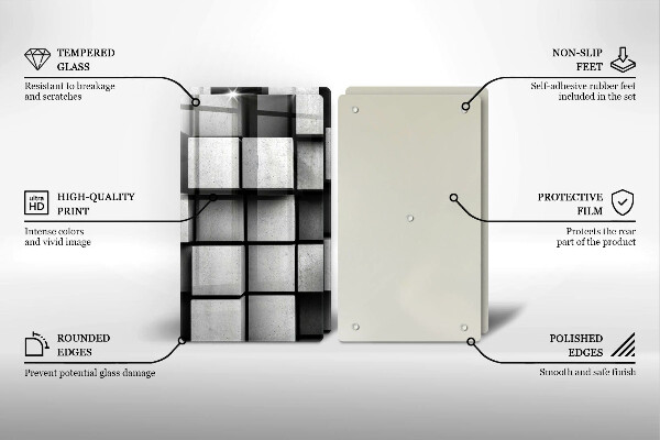 Copri piano cottura Sfondo di geometria 3D