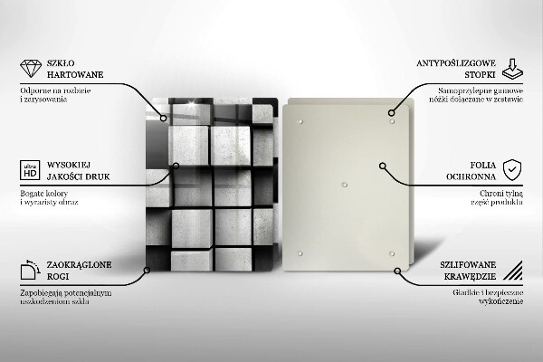 Copri piano cottura Sfondo di geometria 3D