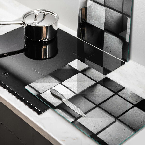 Copri piano cottura Sfondo di geometria 3D