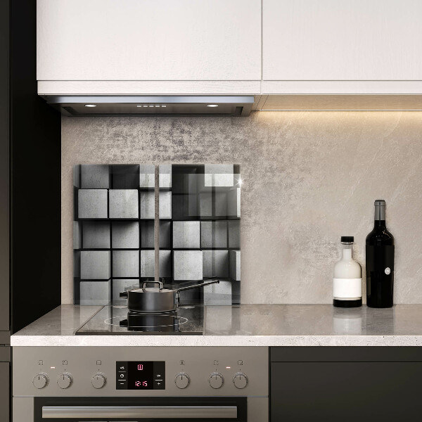 Copri piano cottura Sfondo di geometria 3D