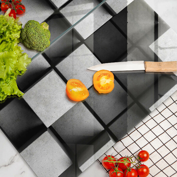 Copri piano cottura Sfondo di geometria 3D