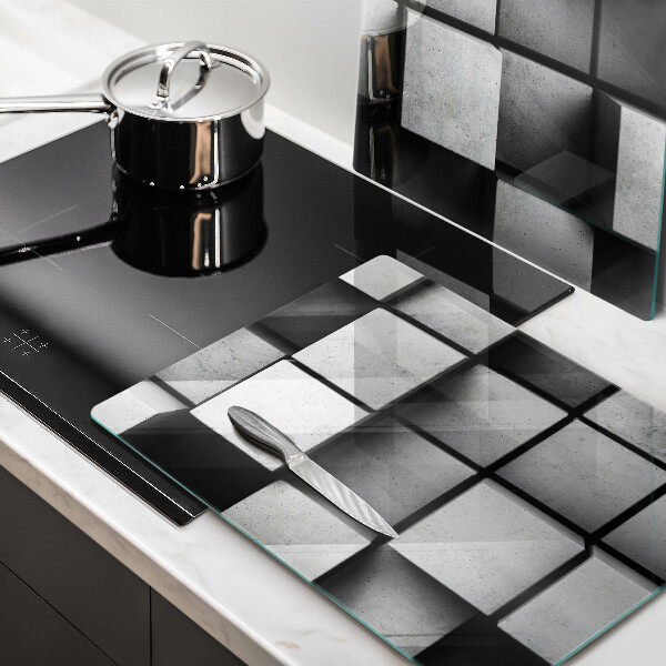 Copri piano cottura Sfondo di geometria 3D