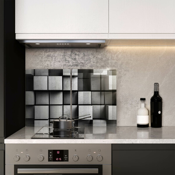 Copri piano cottura Sfondo di geometria 3D