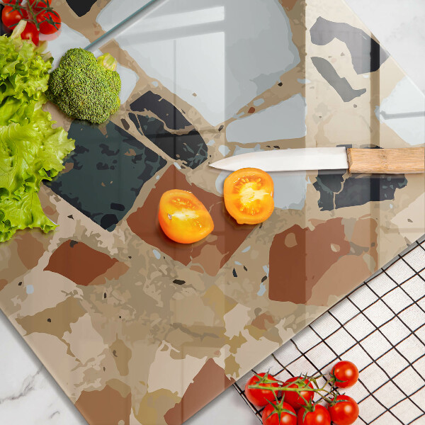 Copri piano cottura Piatto con pietre decorative