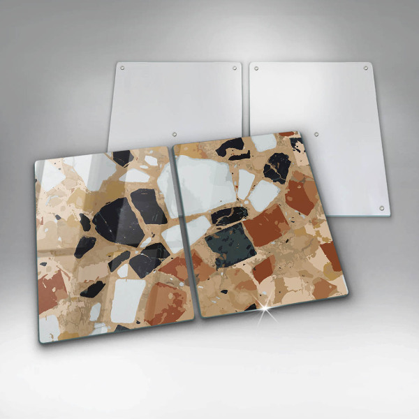 Copri piano cottura Piatto con pietre decorative