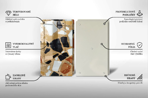 Copri piano cottura Piatto con pietre decorative