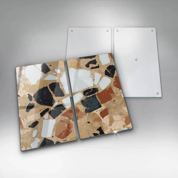 Copri piano cottura Piatto con pietre decorative