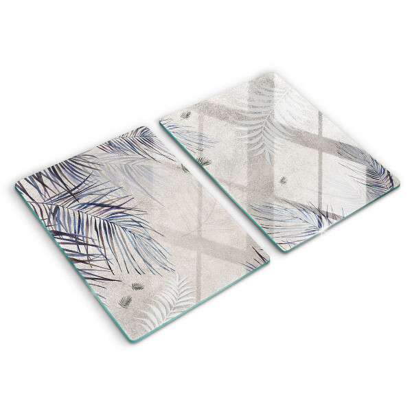 Copri piano cottura in vetro Foglie sottili