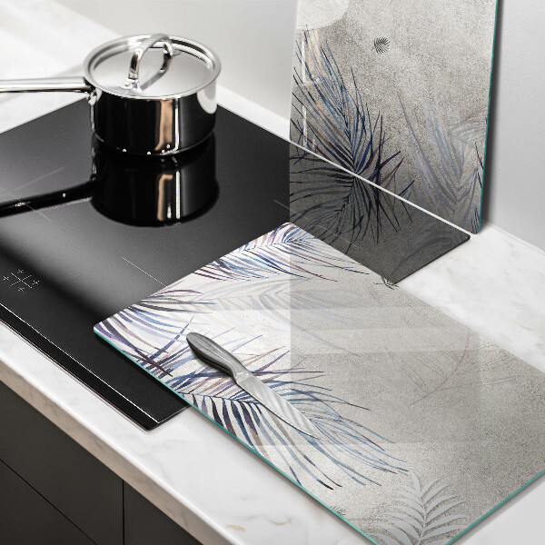 Copri piano cottura in vetro Foglie sottili