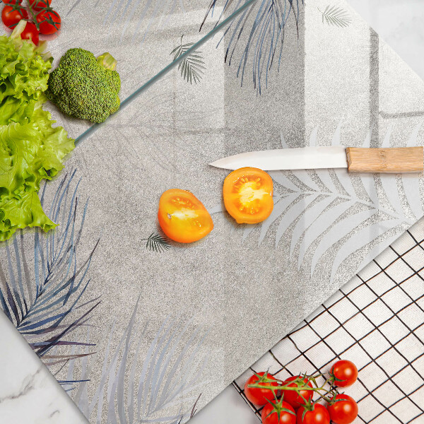 Copri piano cottura in vetro Foglie sottili