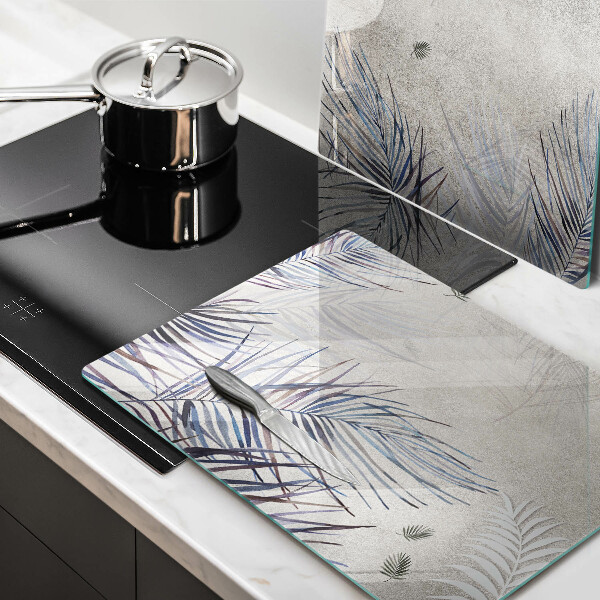 Copri piano cottura in vetro Foglie sottili