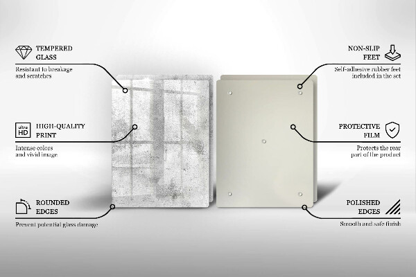 Copri piano cottura in vetro Struttura concreta