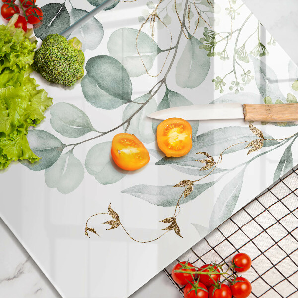 Copri piano cottura in vetro Piante dipinte