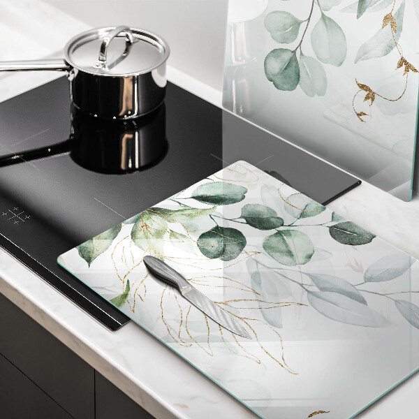Copri piano cottura in vetro Piante dipinte