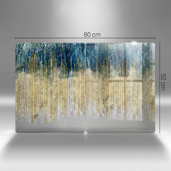 Copri piano cottura in vetro Astrazione del designer