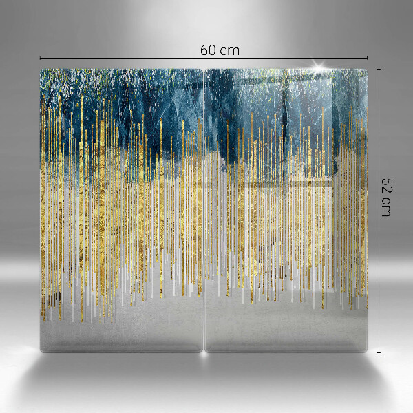 Copri piano cottura in vetro Astrazione del designer