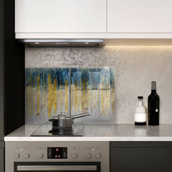 Copri piano cottura in vetro Astrazione del designer