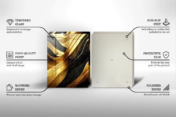 Copri piano cottura in vetro Astrazione elegante