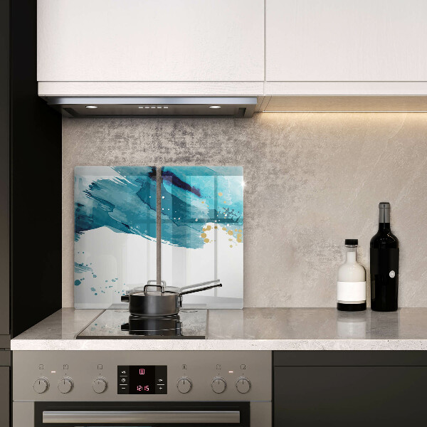 Copri piano cottura in vetro Macchie blu