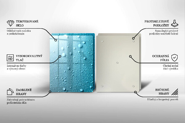 Copri piano cottura in vetro Gocce d'acqua
