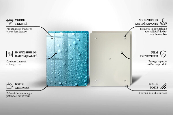 Copri piano cottura in vetro Gocce d'acqua