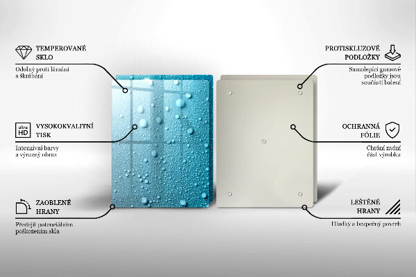Copri piano cottura in vetro Gocce d'acqua