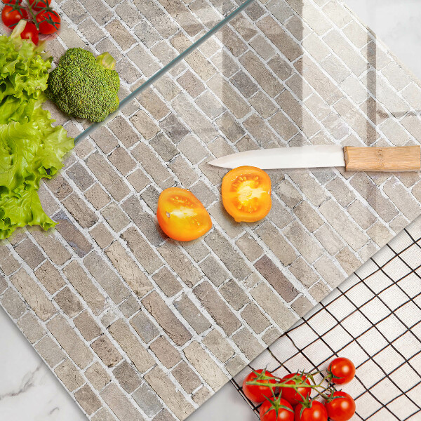 Copri piano cottura in vetro Muro di mattoni luminosi