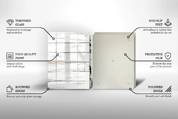 Copri piano cottura in vetro Vecchie tavole e foglie