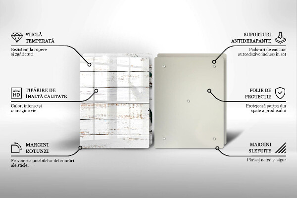 Copri piano cottura in vetro Vecchie tavole e foglie