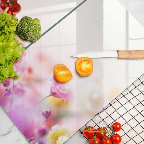 Copri piano cottura in vetro Prato fiorito