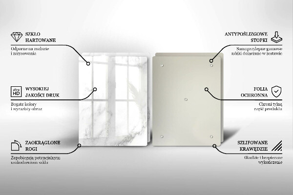 Copri piano cottura in vetro Marmo moderno