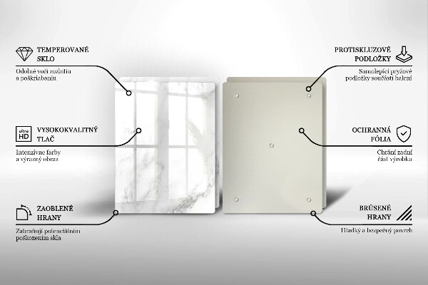 Copri piano cottura in vetro Marmo moderno