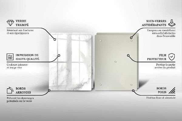 Copri piano cottura in vetro Marmo moderno