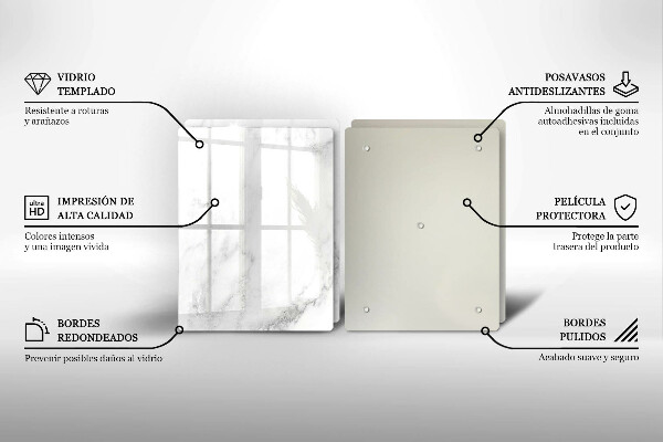Copri piano cottura in vetro Marmo moderno