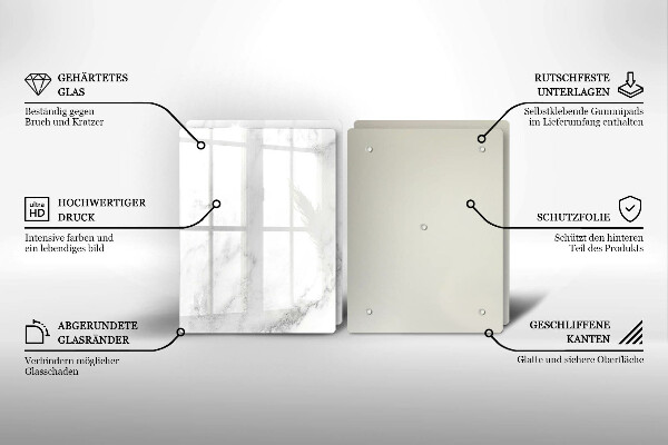 Copri piano cottura in vetro Marmo moderno