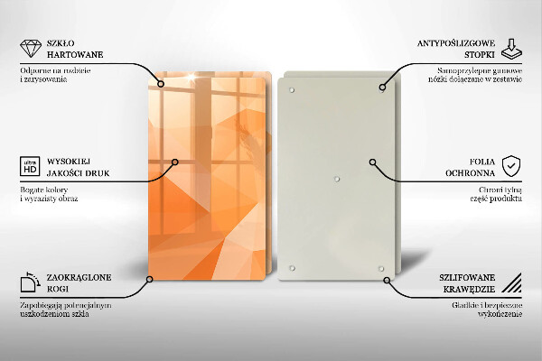 Copri piano cottura in vetro Sfondo geometrico