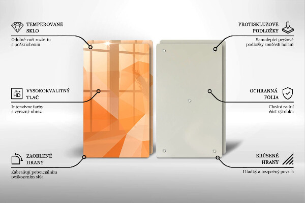 Copri piano cottura in vetro Sfondo geometrico