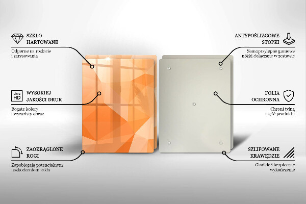 Copri piano cottura in vetro Sfondo geometrico