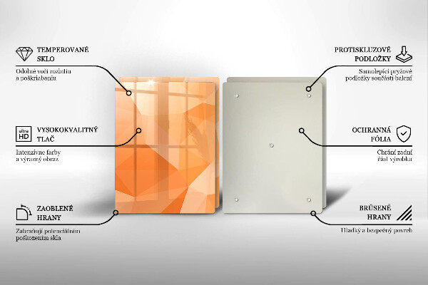 Copri piano cottura in vetro Sfondo geometrico
