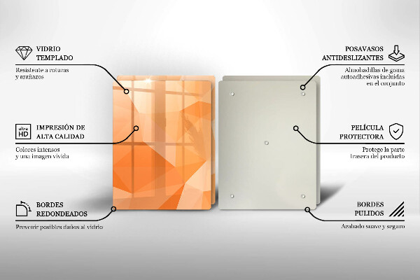 Copri piano cottura in vetro Sfondo geometrico