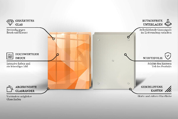 Copri piano cottura in vetro Sfondo geometrico