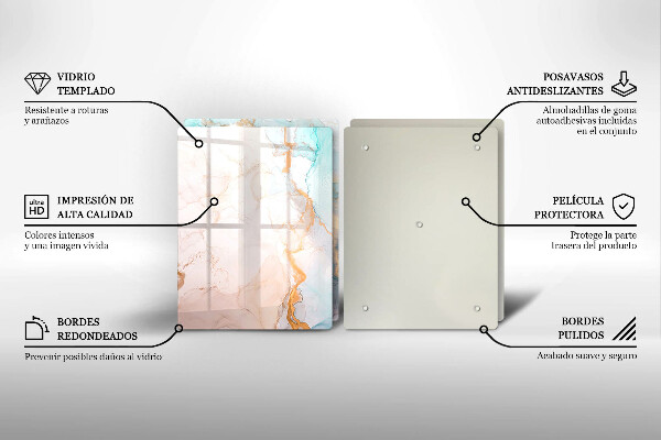 Copri piano cottura in vetro Astrazione del marmo