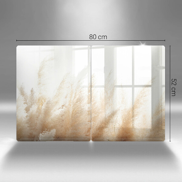 Copri piano cottura in vetro Erba della pampa