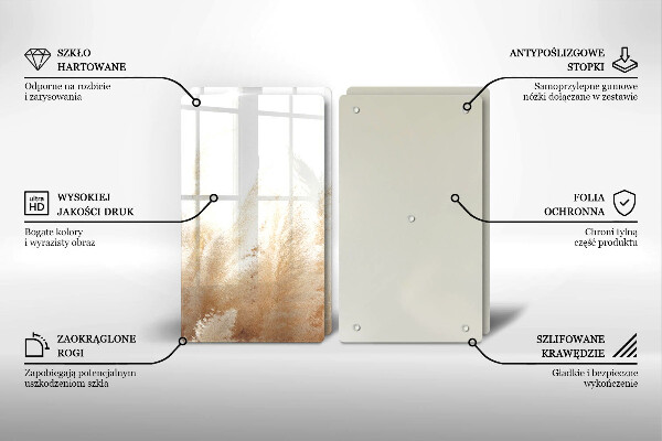 Copri piano cottura in vetro Erba della pampa