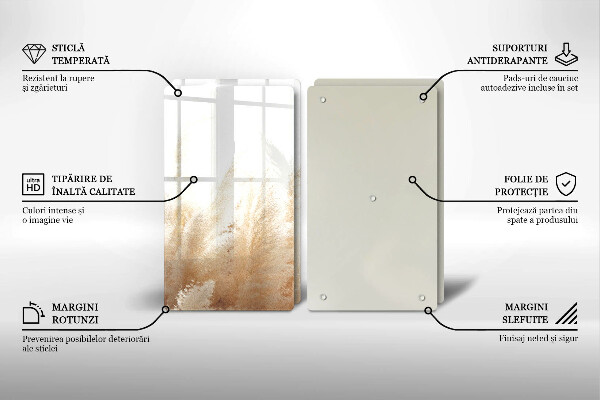 Copri piano cottura in vetro Erba della pampa