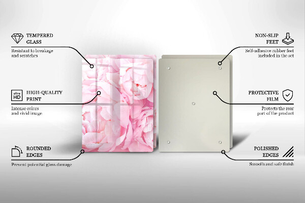 Copertura piano cottura Peonie delicate