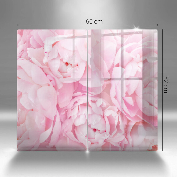 Copertura piano cottura Peonie delicate