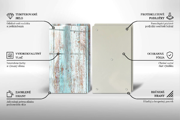 Copri piano cottura in vetro Vecchie tavole d'epoca